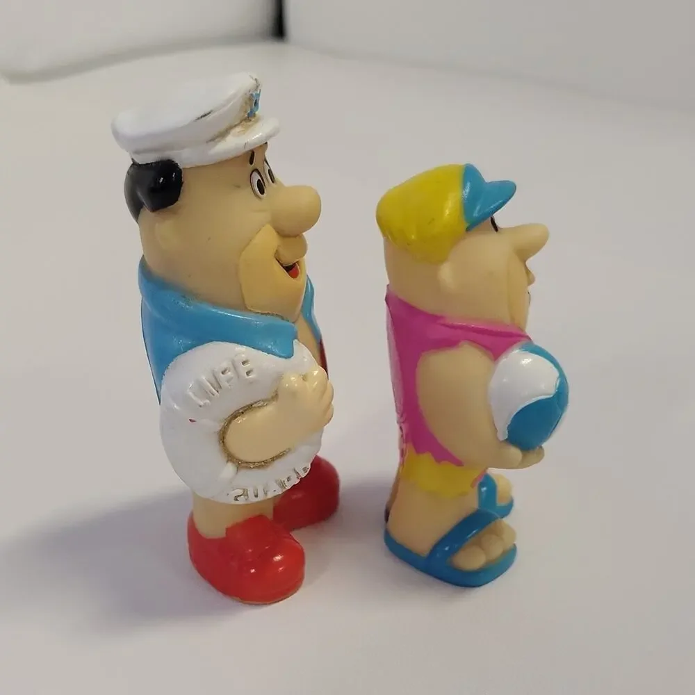 Hanna-Barbera The Flintstones Beach Figurines Set 1990 PVC 3